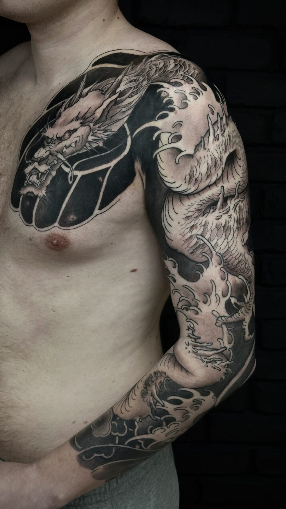 Sleeve japonez Japonez tatuaj Bucuresti Ace Tattoo