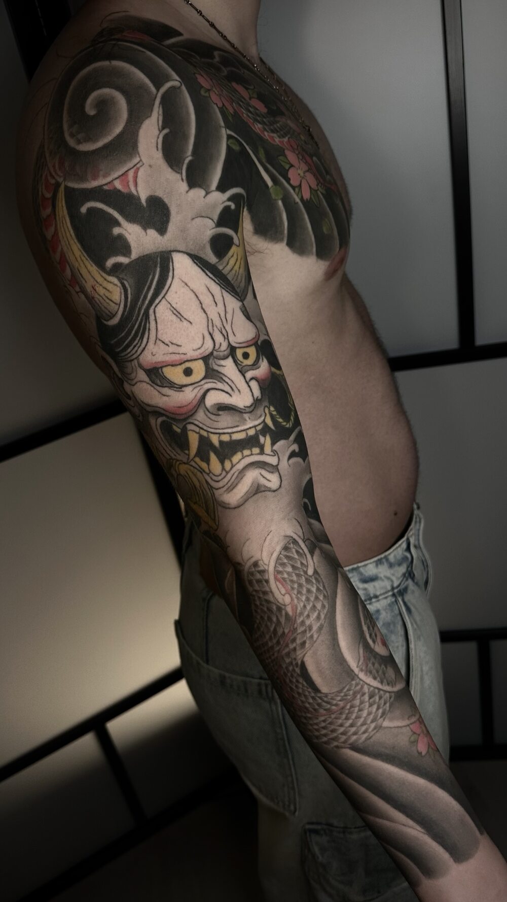 Hannya Japonez tatuaj Bucuresti Ace Tattoo